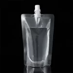 Transparent, Stand-up, Centre Spout 10mm, Pouches, 3.5in x 5in, Pack of 100