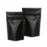 Black, Stand-up, Zip Lock, Pouches, 3.5in x 6in, Pack of 100