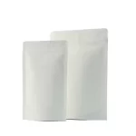 White, Stand-up, Zip Lock, Pouches, 8in x 12in, Pack of 100