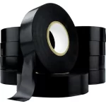 Black, 40microns, Round, Self adhesive, Tapes, 48mm x 65m, Pack of 12