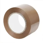 Brown, 40microns, Round, Self adhesive, Tapes, 48mm x 100m, Pack of 12