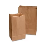 Brown, 55gsm, Gusset, Grocery, Bags, 10in x 16in, Pack of 100