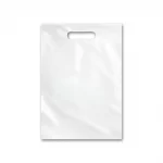 White, 60gsm, D Cut, Non woven, Shopping, Bags, 9in x 12in, Pack of 100