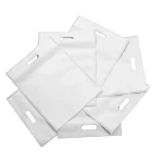 White, 60gsm, D Cut, Non woven, Shopping, Bags, 9in x 12in, Pack of 100