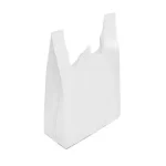 White, 60gsm, W Cut, Non woven, Shopping, Bags, 16in x 20in, Pack of 100