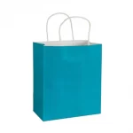 Blue, Shopping, Bags, 12.5in x 10in x 4in, Pack of 50