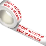 Transparent, 40microns, Do Not Accept If Seal isBroken, Self adhesive, Tapes, 48mm x 65m, Pack of 12