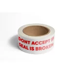 Transparent, 40microns, Do Not Accept If Seal isBroken, Self adhesive, Tapes, 48mm x 65m, Pack of 12