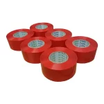 Red, 40microns, Round, Self adhesive, Tapes, 48mm x 65m, Pack of 12