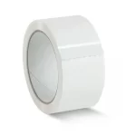 White, 40microns, Round, Self adhesive, Tapes, 48mm x 65m, Pack of 12