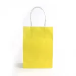 Yellow, Shopping, Bags, 12.5in x 10in x 4in, Pack of 50