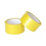 yellow, 40microns, Round, Self adhesive, Tapes, 48mm x 65m, Pack of 12