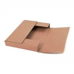 Brown, 03ply, Book style, Corrugated, Folder, Boxes, 11.7in x 9.7in x 2in, Pack of 10