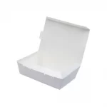 White, Lunch, Boxes, 140mm x 95mm x 65mm, Pack of 50