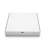 White, 03ply, Flat, Corrugated, Pizza, Boxes, 10in x 10in x 1.5in, Pack of 100