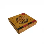 Printed, 03ply, Flat, Corrugated, Pizza, Boxes, 10in x 10in x 1.5in, Pack of 100