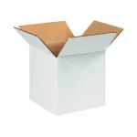 White, 03ply, Cube, Corrugated, Multipurpose, Boxes, 4in x 4in x 4in, Pack of 100