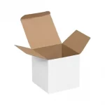 White, 03ply, Reverse Tuck In, Corrugated, Multipurpose, Boxes, 4in x 3in x 2in, Pack of 25