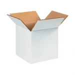 White, 03ply, Universal, Corrugated, Multipurpose, Boxes, 6in x 4in x 4in, Pack of 100