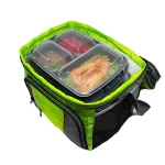 Black 3 CP Meal Trays With Lid Pack Of 200