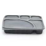 Black 5 CP Meal Trays With Lid Pack Of 200