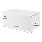 White Corrugated 7x4x3.5inch 3ply Universal Box